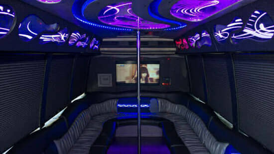 led lighting on bus